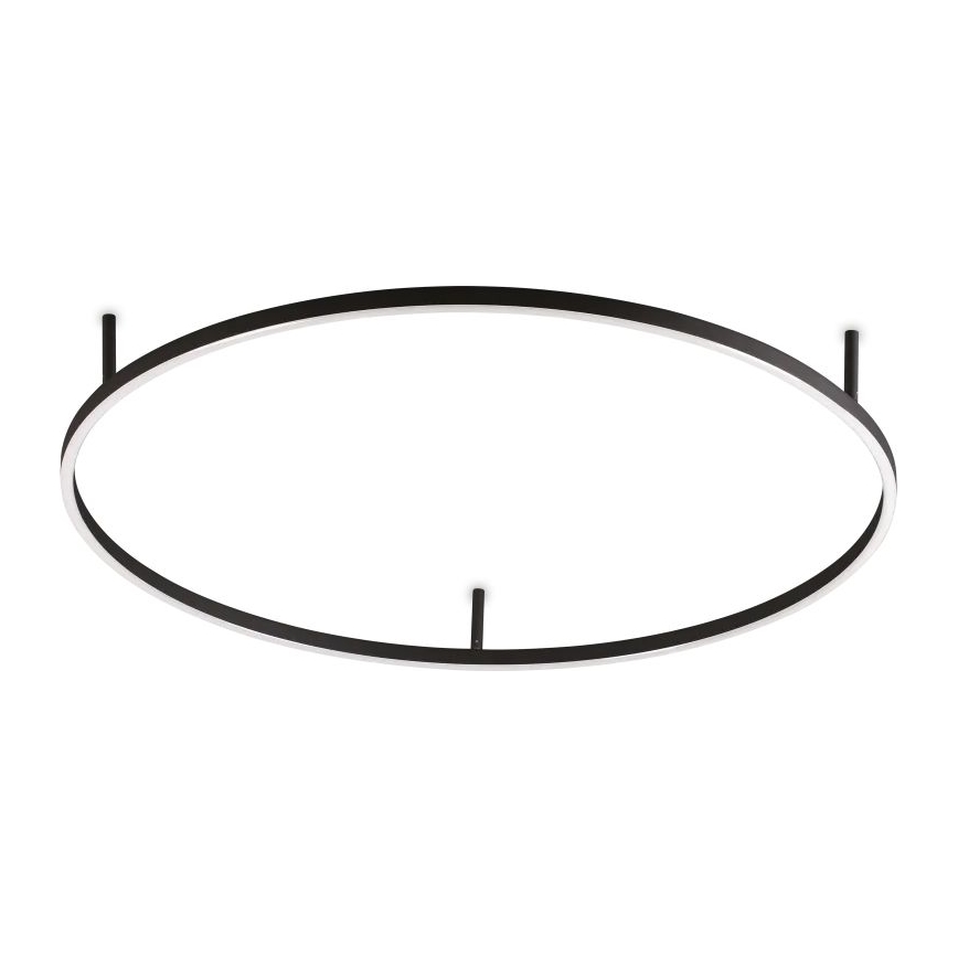 Ideal Lux - LED Stropní svítidlo ORACLE SLIM LED/53W/230V 4000K pr. 90 cm černá