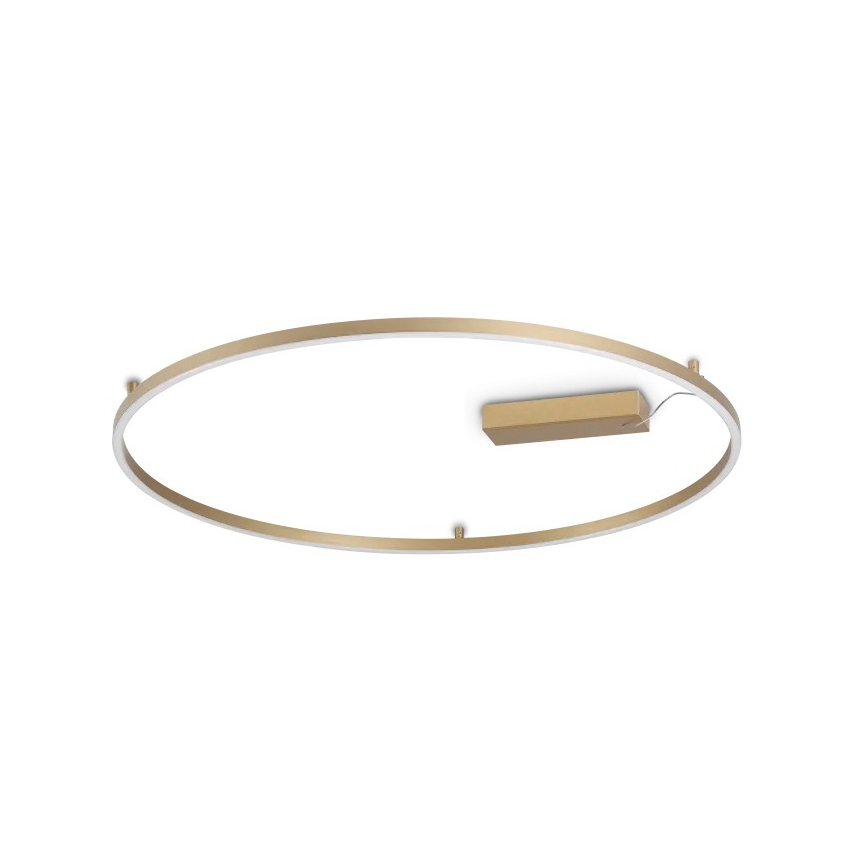 Ideal Lux - LED Stropní svítidlo ORACLE SLIM LED/53W/230V 3000K CRI 90 pr. 90 cm zlatá