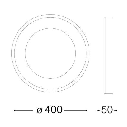 Ideal Lux - LED Stropní svítidlo PLANET LED/20W/230V CRI 90 pr. 40 cm černá