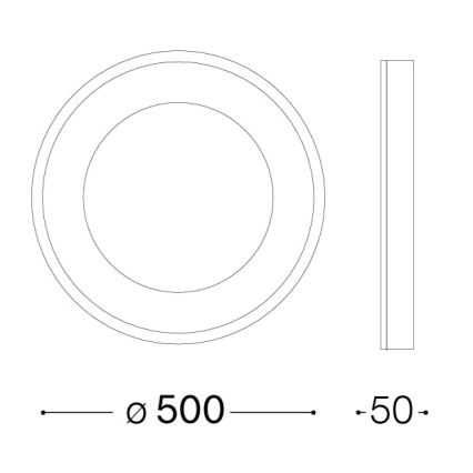 Ideal Lux - LED Stropní svítidlo PLANET LED/25W/230V CRI 90 pr. 50 cm bílá
