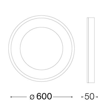Ideal Lux - LED Stropní svítidlo PLANET LED/29W/230V CRI 90 pr. 60 cm bílá