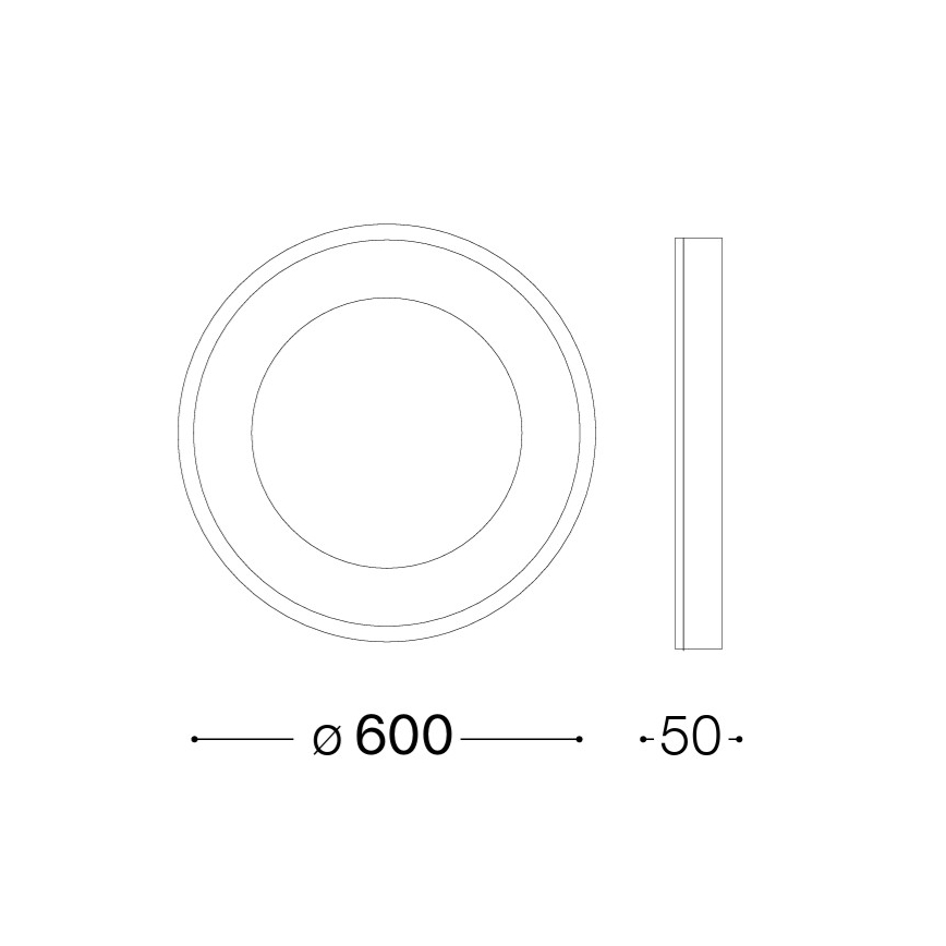 Ideal Lux - LED Stropní svítidlo PLANET LED/29W/230V CRI 90 pr. 60 cm mosaz