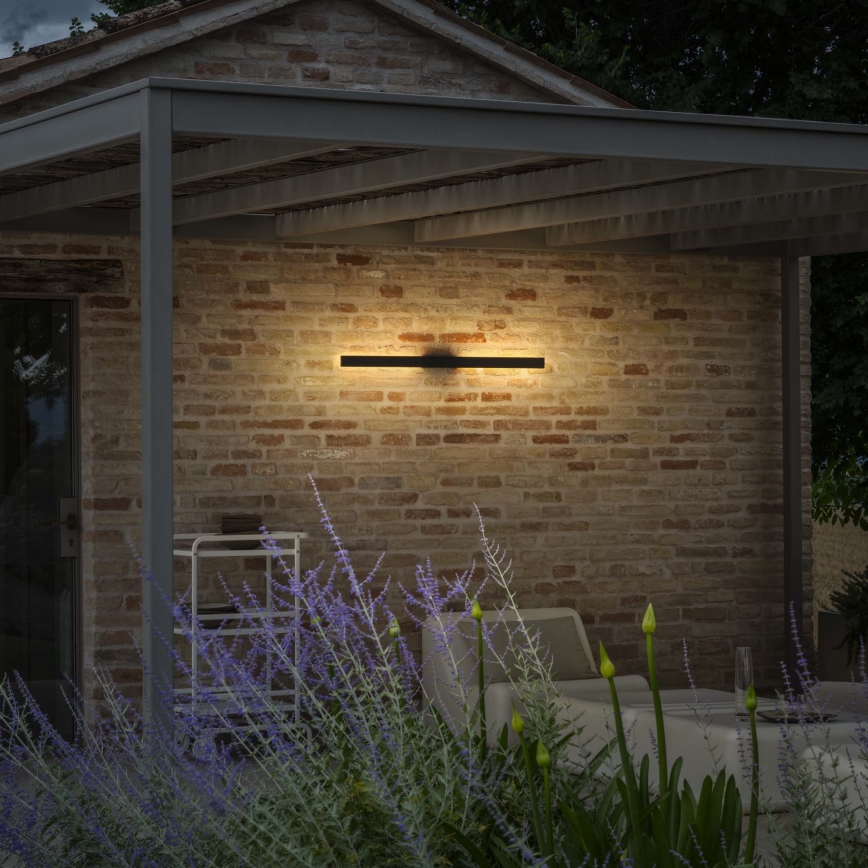 Ideal Lux - LED Venkovní nástěnné svítidlo LINEA LED/20W/230V CRI 90 104 cm IP54 černá