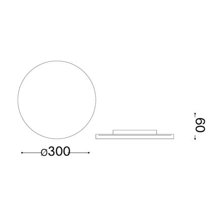 Ideal Lux - LED Venkovní nástěnné svítidlo PUNTO LED/16W/230V CRI 90 pr. 30 cm IP54 hnědá