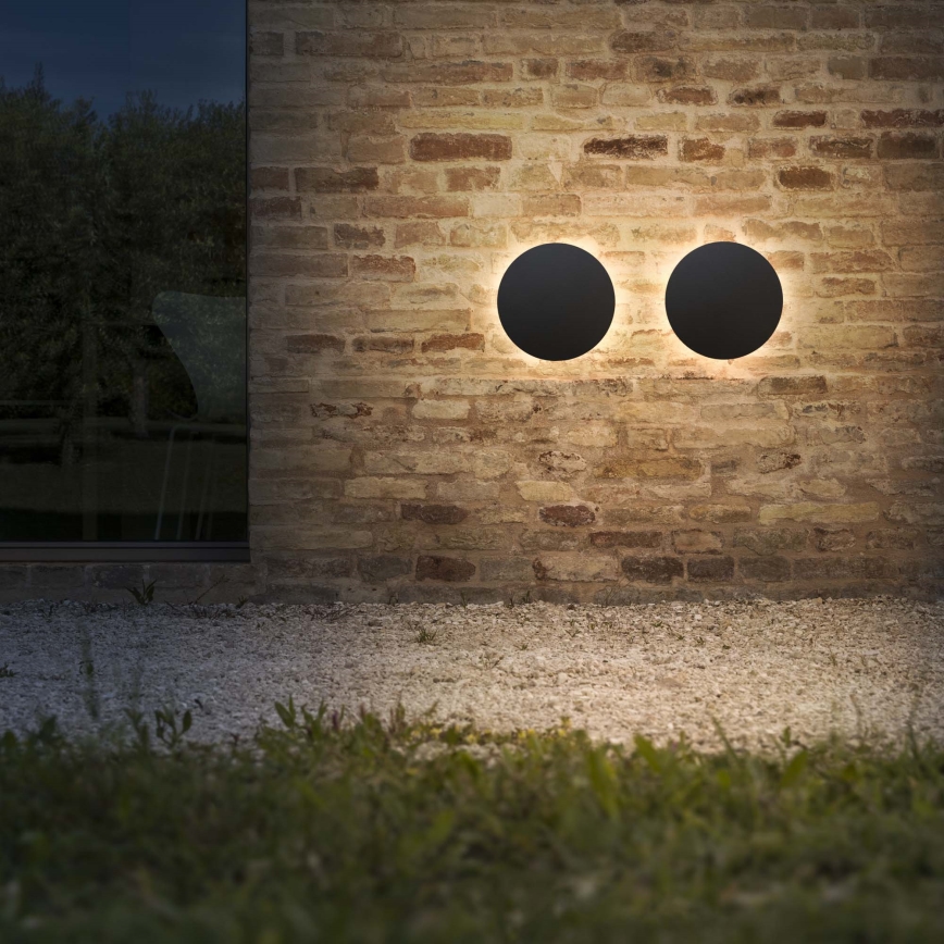 Ideal Lux - LED Venkovní nástěnné svítidlo PUNTO LED/9W/230V CRI 90 pr. 18 cm IP54 antracit