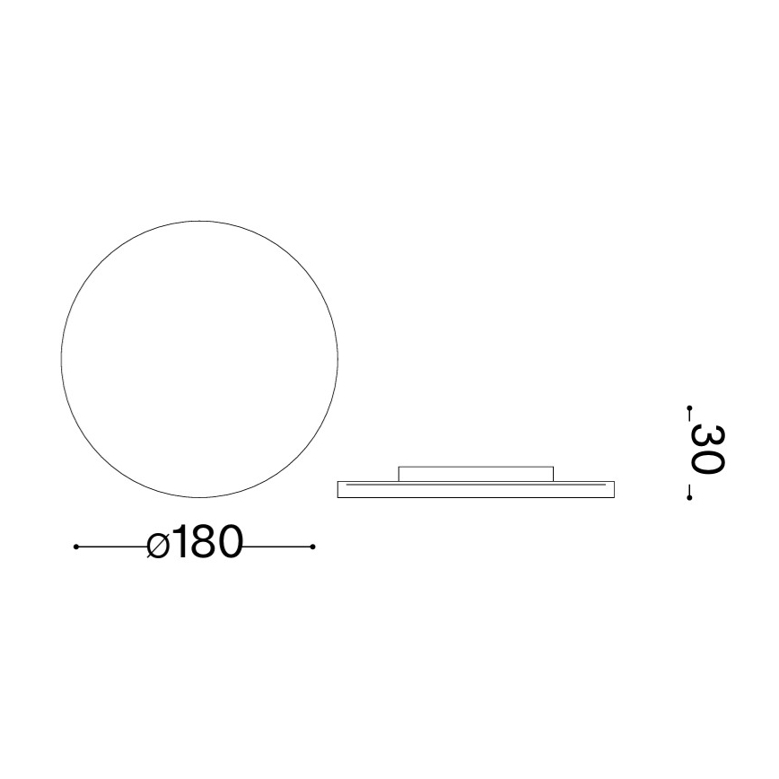 Ideal Lux - LED Venkovní nástěnné svítidlo PUNTO LED/9W/230V CRI 90 pr. 18 cm IP54 antracit