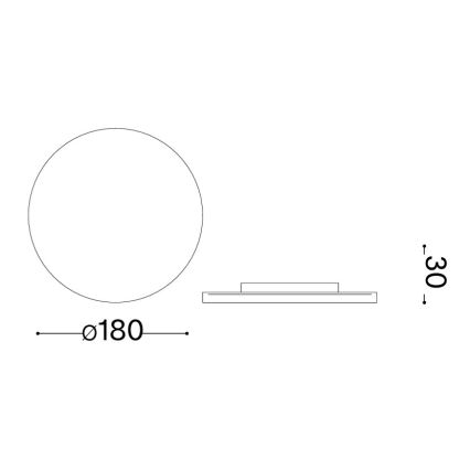 Ideal Lux - LED Venkovní nástěnné svítidlo PUNTO LED/9W/230V CRI 90 pr. 18 cm IP54 hnědá