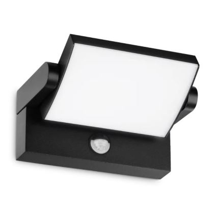 Ideal Lux - LED Venkovní nástěnné svítidlo se senzorem SWIPE LED/21W/230V CRI 90 IP54 černá