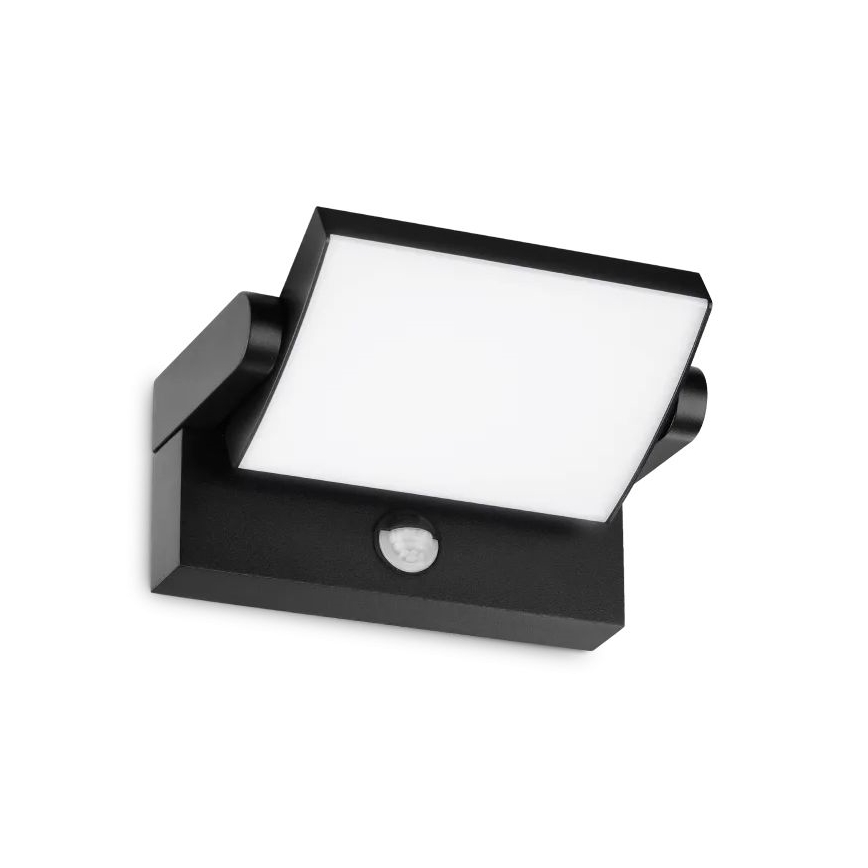 Ideal Lux - LED Venkovní nástěnné svítidlo se senzorem SWIPE LED/21W/230V CRI 90 IP54 černá