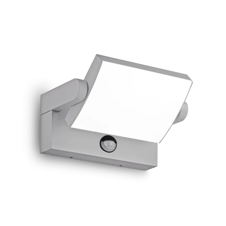 Ideal Lux - LED Venkovní nástěnné svítidlo se senzorem SWIPE LED/21W/230V CRI 90 IP54 šedá