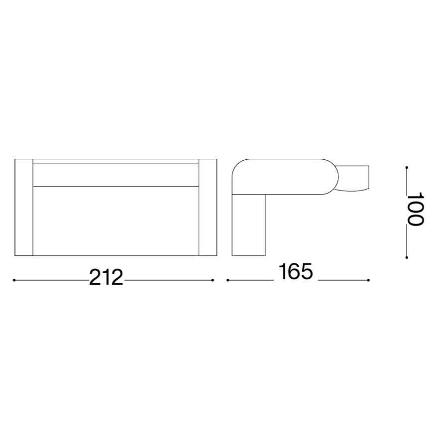 Ideal Lux - LED Venkovní nástěnné svítidlo se senzorem SWIPE LED/21W/230V CRI 90 IP54 šedá