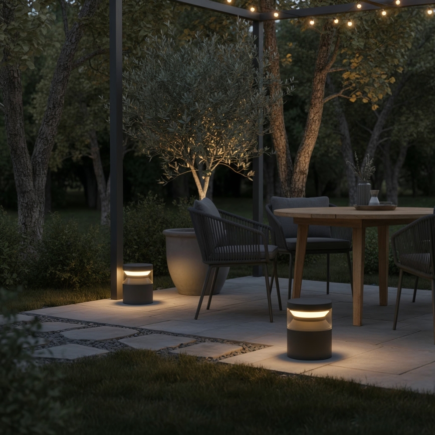 Ideal Lux - LED Venkovní lampa BOEING LED/14W/230V 15 cm CRI 90 IP65 černá