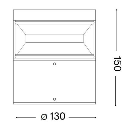 Ideal Lux - LED Venkovní lampa BOEING LED/14W/230V 15 cm CRI 90 IP65 černá