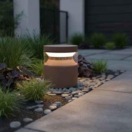 Ideal Lux - LED Venkovní lampa BOEING LED/14W/230V 15 cm CRI 90 IP65 hnědá