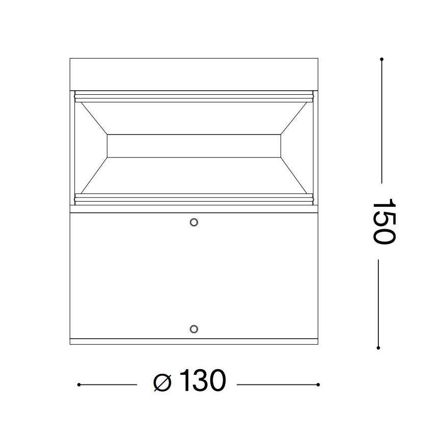 Ideal Lux - LED Venkovní lampa BOEING LED/14W/230V 15 cm CRI 90 IP65 hnědá