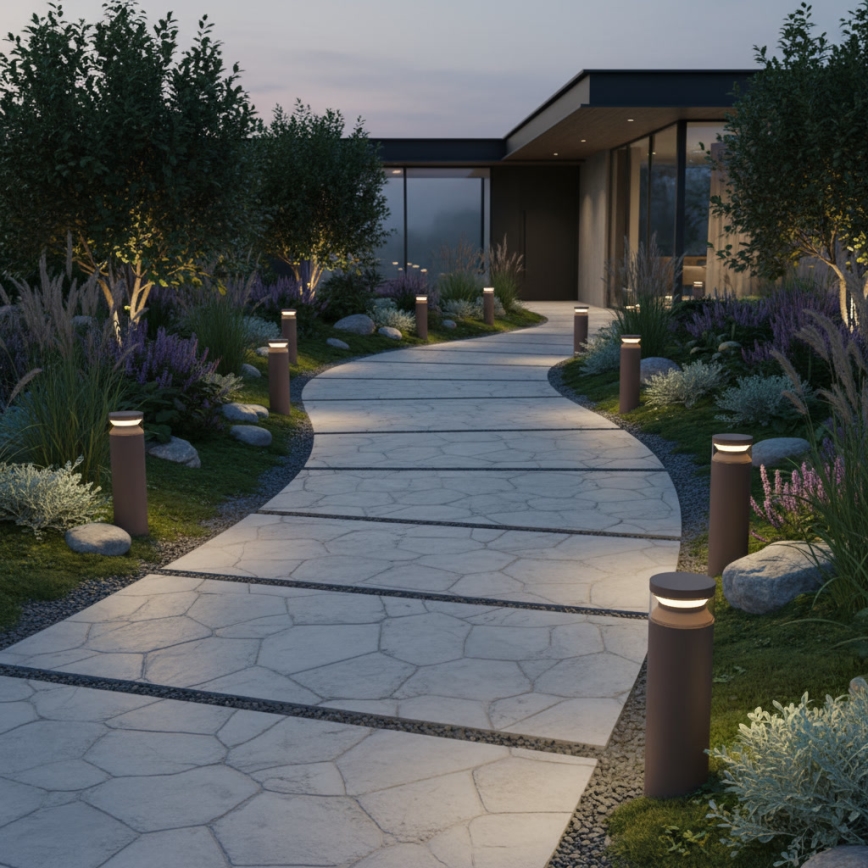 Ideal Lux - LED Venkovní lampa BOEING LED/14W/230V 40 cm CRI 90 IP65 hnědá