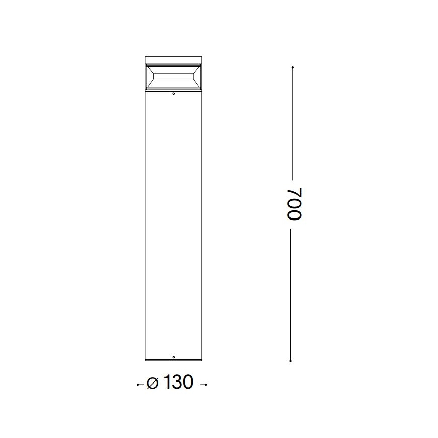 Ideal Lux - LED Venkovní lampa BOEING LED/14W/230V pr. 70 cm CRI 90 IP65 černá