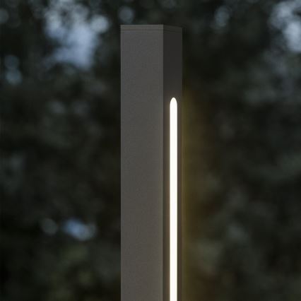Ideal Lux - LED Venkovní lampa JEDI LED/19W/230V 120 cm CRI 90 IP65 antracit