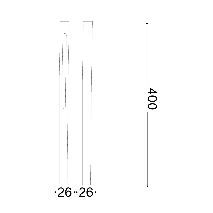 Ideal Lux - LED Venkovní lampa JEDI LED/7W/230V 40 cm CRI 90 IP65 antracit