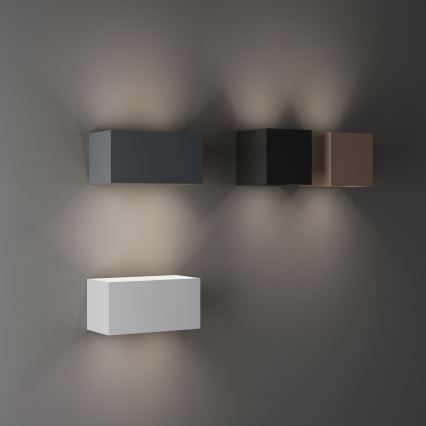 Ideal Lux - LED Venkovní nástěnné svítidlo ATOM LED/12W/230V CRI 90 IP54 hnědá