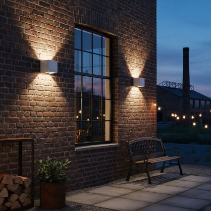 Ideal Lux - LED Venkovní nástěnné svítidlo ATOM LED/12W/230V CRI 90 IP54 bílá