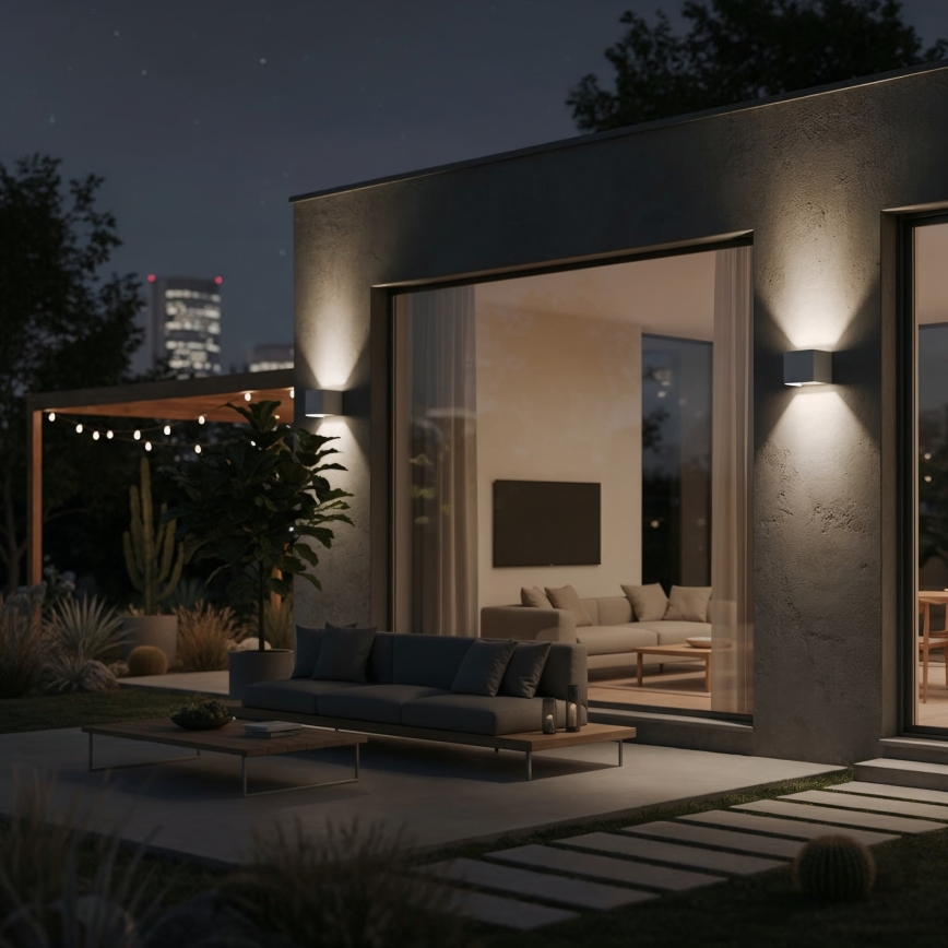 Ideal Lux - LED Venkovní nástěnné svítidlo ATOM LED/12W/230V CRI 90 IP54 bílá