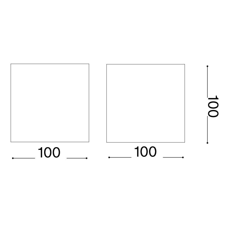Ideal Lux - LED Venkovní nástěnné svítidlo ATOM LED/12W/230V CRI 90 IP54 hnědá