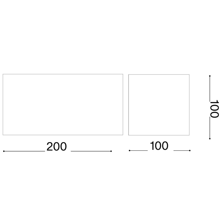 Ideal Lux - LED Venkovní nástěnné svítidlo ATOM LED/25W/230V CRI 90 IP54 hnědá