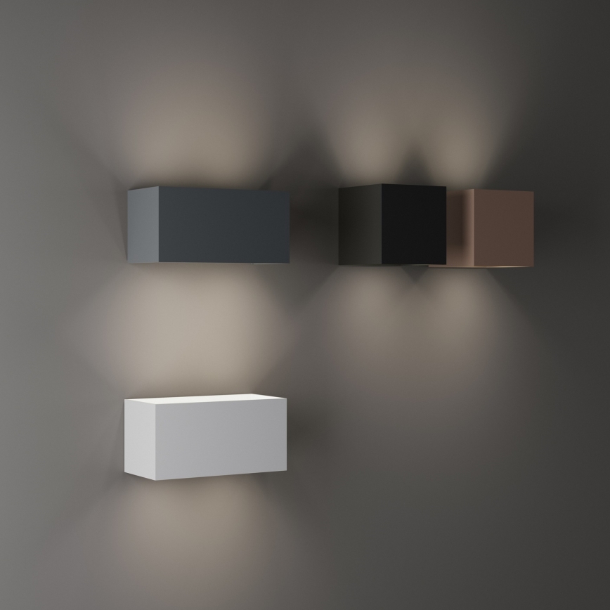 Ideal Lux - LED Venkovní nástěnné svítidlo ATOM LED/25W/230V CRI 90 IP54 antracit