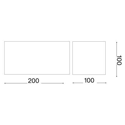 Ideal Lux - LED Venkovní nástěnné svítidlo ATOM LED/25W/230V CRI 90 IP54 antracit