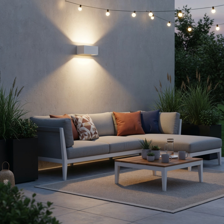 Ideal Lux - LED Venkovní nástěnné svítidlo ATOM LED/25W/230V CRI 90 IP54 bílá