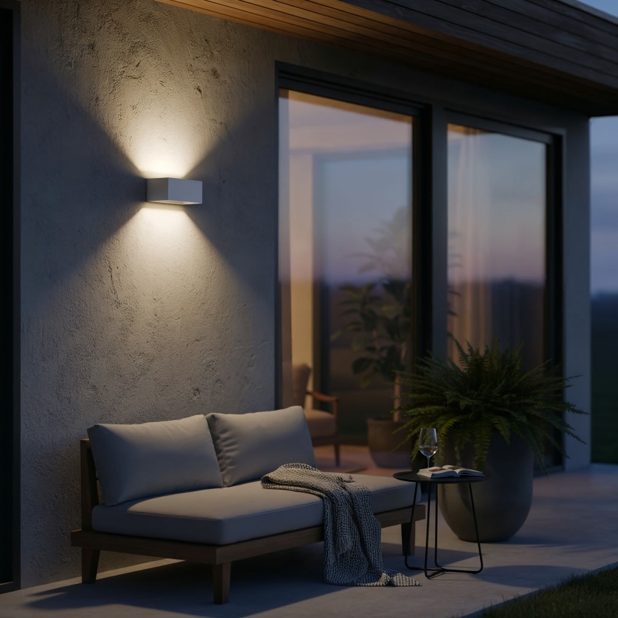 Ideal Lux - LED Venkovní nástěnné svítidlo ATOM LED/25W/230V CRI 90 IP54 bílá