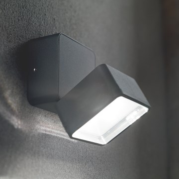 Ideal Lux - LED Venkovní nástěnné svítidlo OMEGA LED/7W/230V CRI 90 IP54 antracit