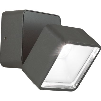 Ideal Lux - LED Venkovní nástěnné svítidlo OMEGA LED/7W/230V CRI 90 IP54 antracit