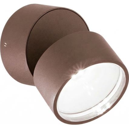 Ideal Lux - LED Venkovní nástěnné svítidlo OMEGA LED/7W/230V CRI 90 IP54 hnědá