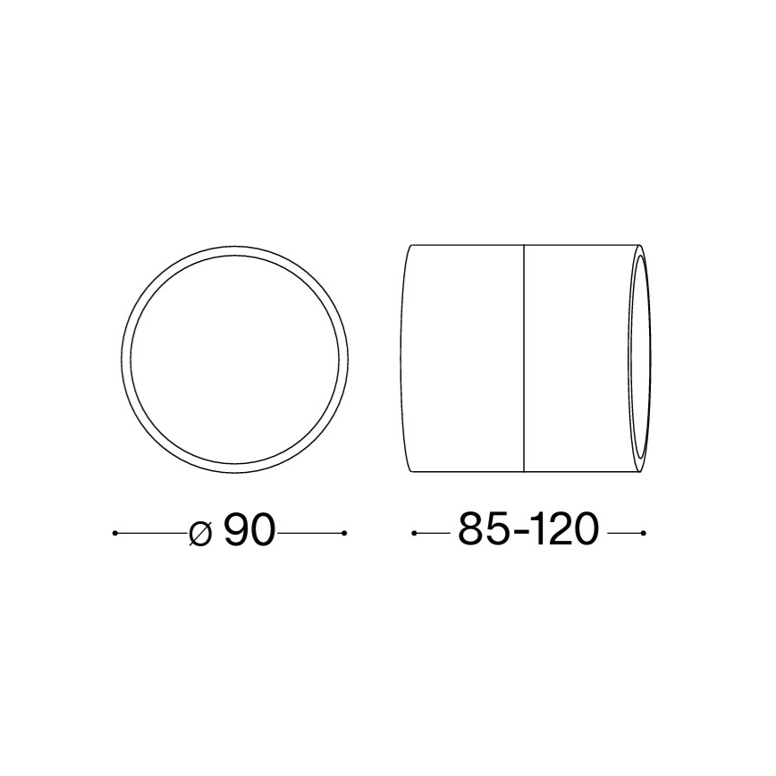 Ideal Lux - LED Venkovní nástěnné svítidlo OMEGA LED/7W/230V CRI 90 IP54 hnědá