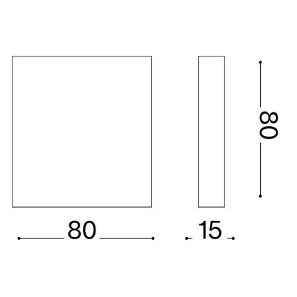 Ideal Lux - LED Venkovní nástěnné svítidlo POST-IT LED/3W/12V CRI 90 bílá