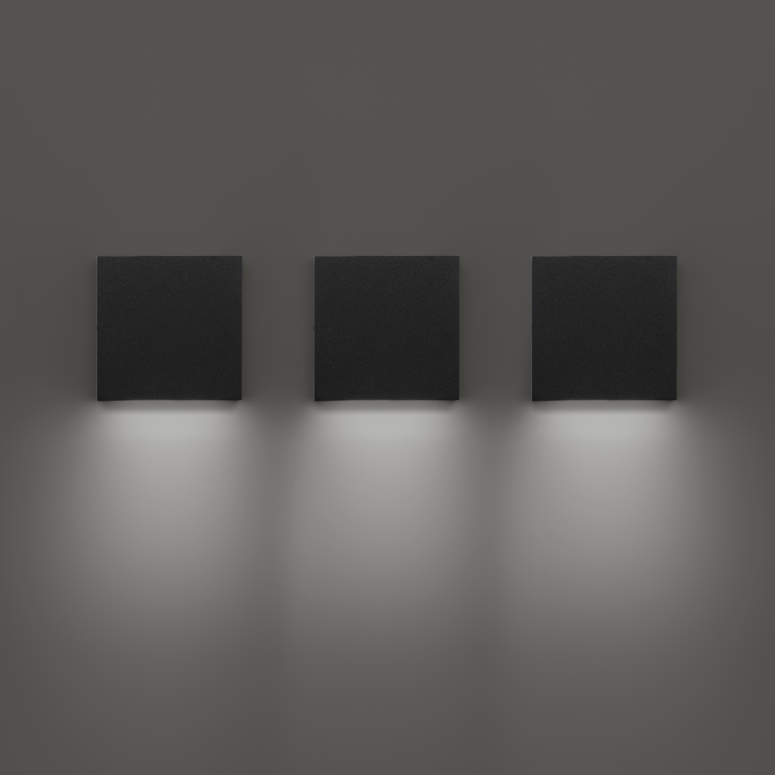 Ideal Lux - LED Venkovní nástěnné svítidlo POST-IT LED/3W/12V CRI 90 černá