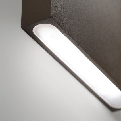 Ideal Lux - LED Venkovní nástěnné svítidlo POST-IT LED/3W/12V CRI 90 hnědá