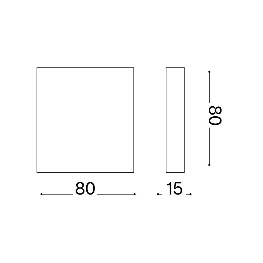 Ideal Lux - LED Venkovní nástěnné svítidlo POST-IT LED/3W/12V CRI 90 hnědá