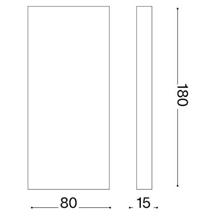 Ideal Lux - LED Venkovní nástěnné svítidlo POST-IT LED/6W/12V CRI 90 mosaz