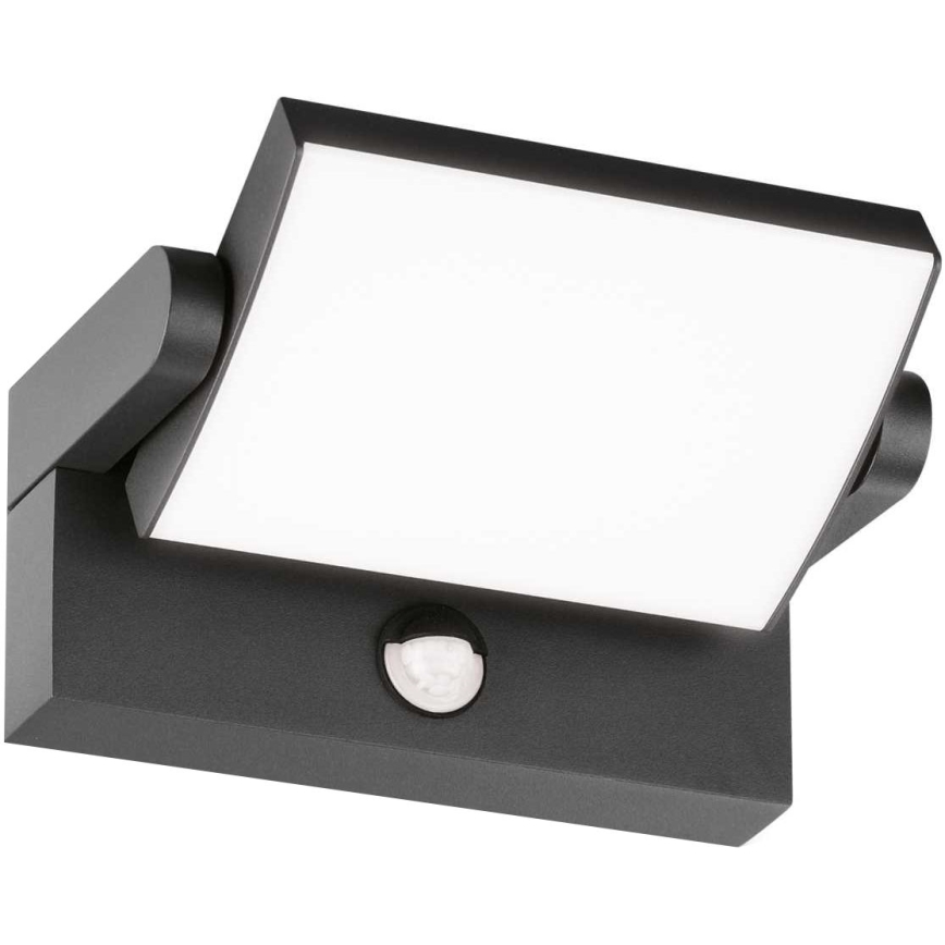 Ideal Lux - LED Venkovní nástěnné svítidlo se senzorem SWIPE LED/21W/230V CRI 90 IP54 antracit