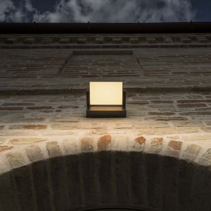Ideal Lux - LED Venkovní nástěnné svítidlo SWIPE LED/21W/230V CRI 90 IP54 hnědá