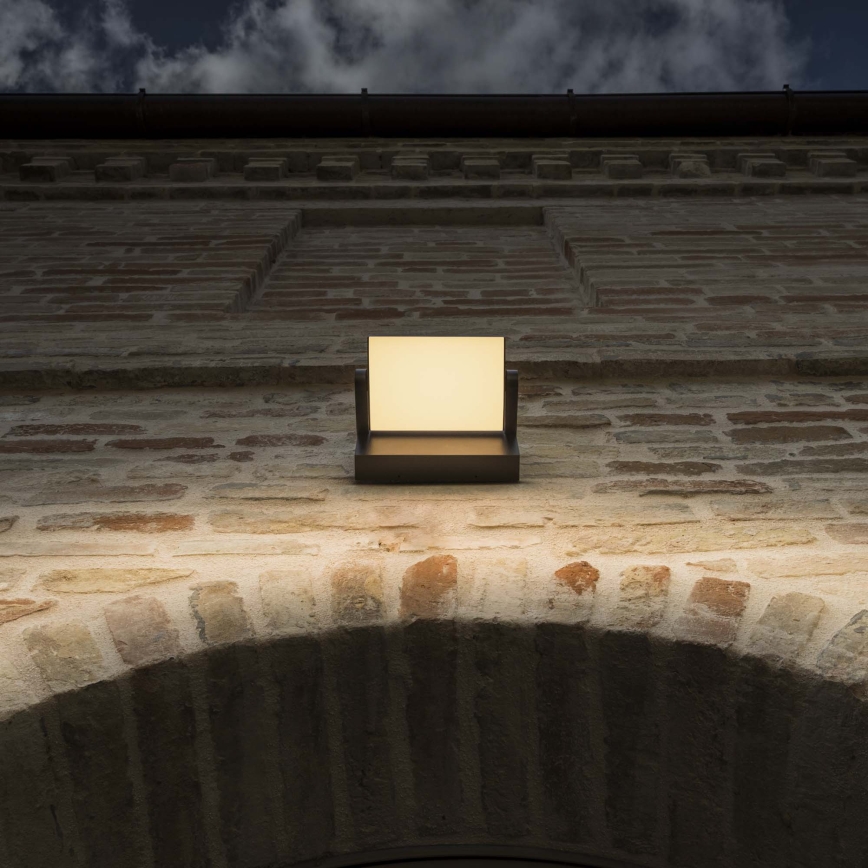 Ideal Lux - LED Venkovní nástěnné svítidlo SWIPE LED/21W/230V CRI 90 IP54 hnědá
