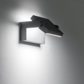 Ideal Lux - LED Venkovní nástěnné svítidlo SWIPE LED/21W/230V CRI 90 IP54 černá