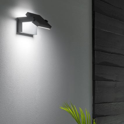 Ideal Lux - LED Venkovní nástěnné svítidlo SWIPE LED/21W/230V CRI 90 IP54 černá