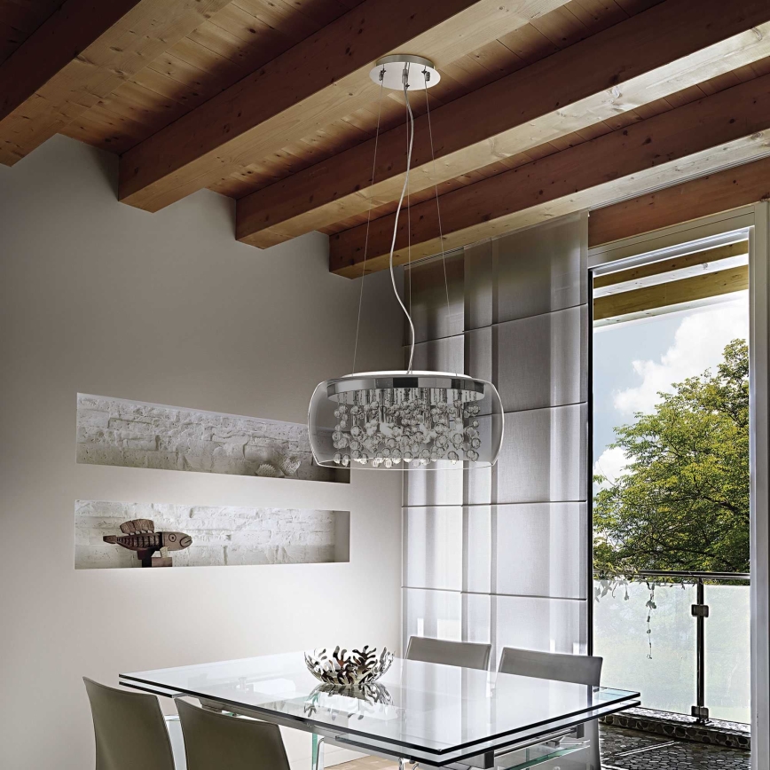 Ideal Lux - Lustr na lanku AUDI 5xG9/40W/230V kouřová