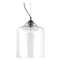 Ideal Lux - Lustr na lanku BISTRO 1xE27/60W/230V pr. 24 cm čirá