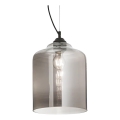 Ideal Lux - Lustr na lanku BISTRO 1xE27/60W/230V pr. 24 cm kouřová
