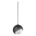 Ideal Lux - Lustr na lanku BLOOM 1xE27/42W/230V pr. 17 cm černá